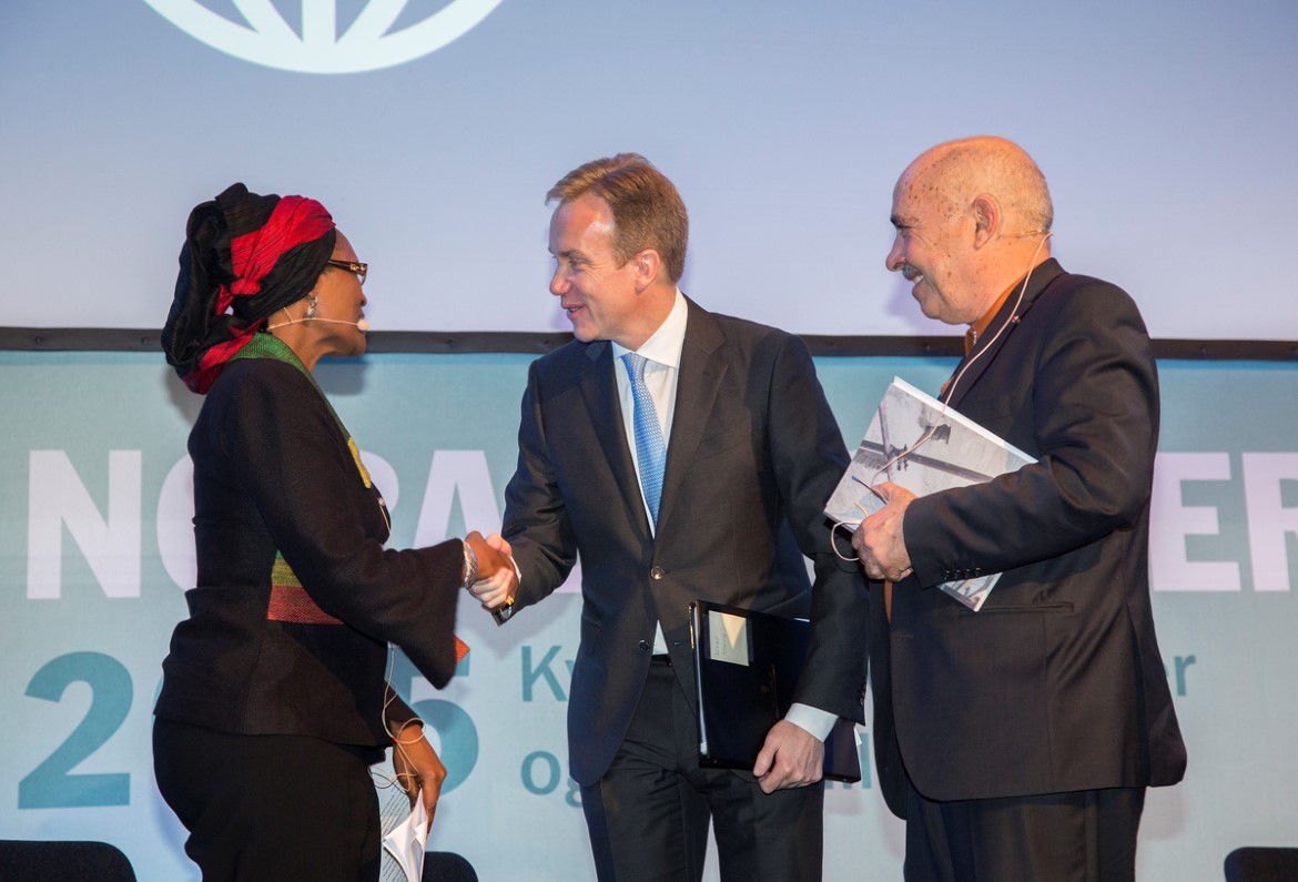 Winnie Byanyima, Børge Brende_og_Ben Moussa.jpg